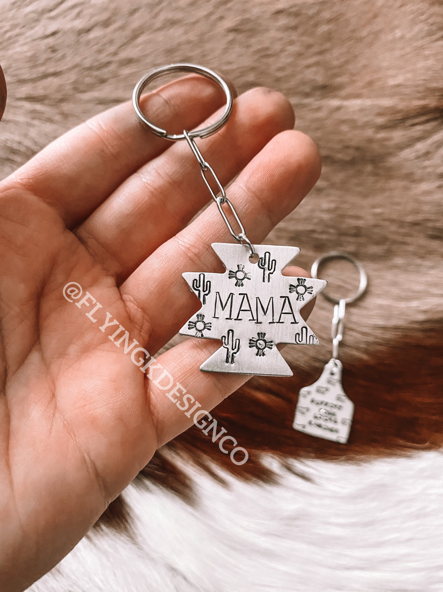 Western Mama Keychain