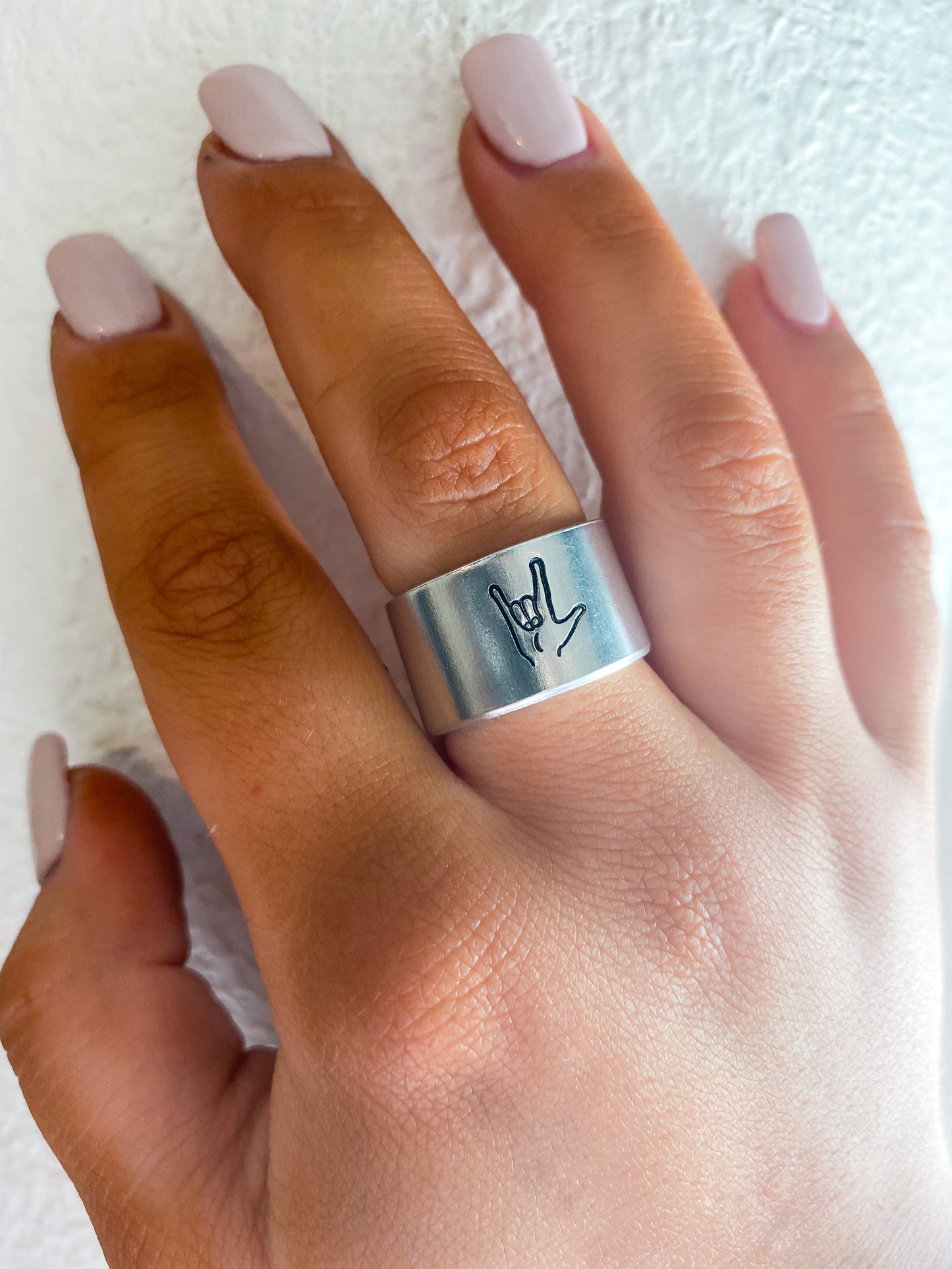 I Love You (Reversible Band) Ring